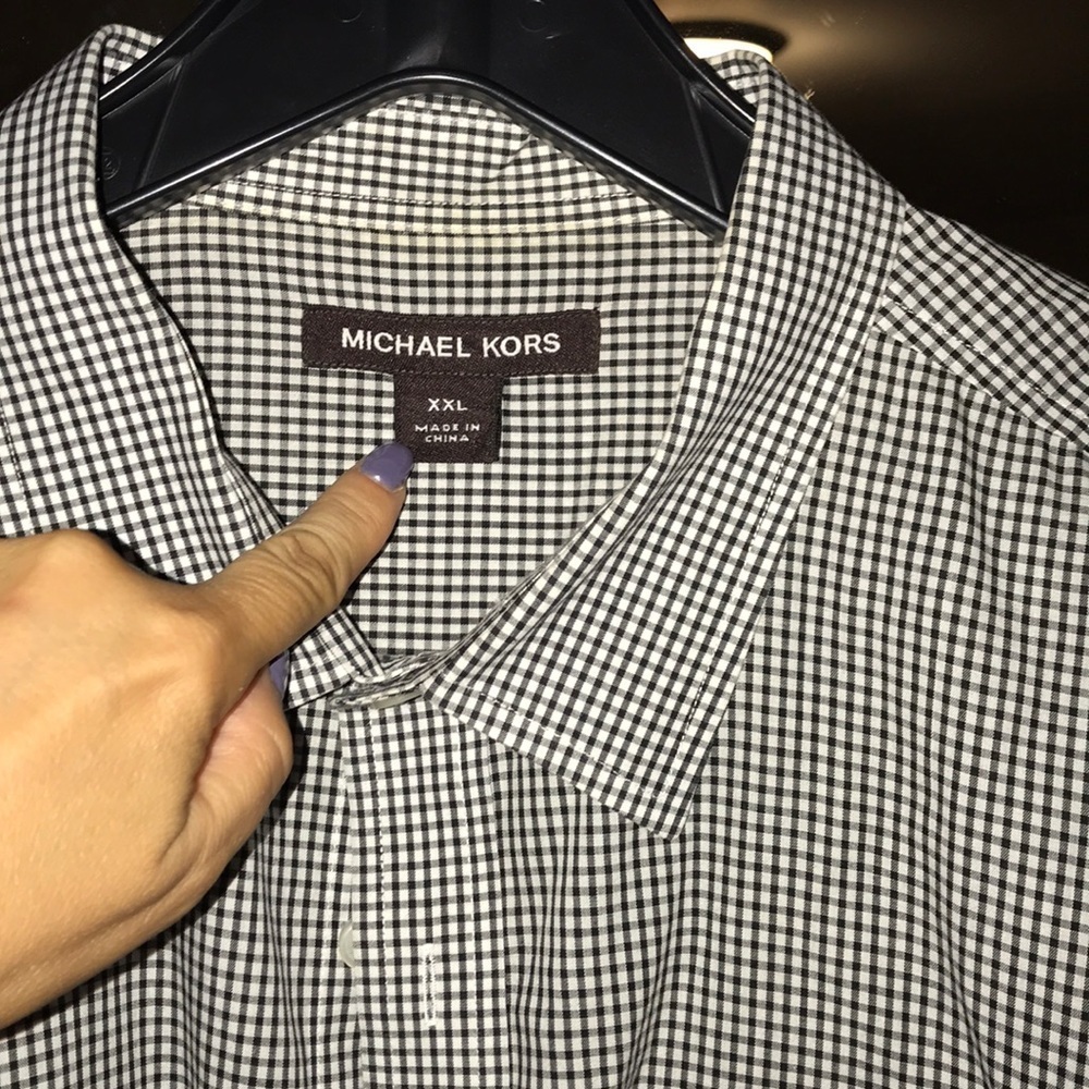 Michael Kors button down Long sleeve shirt - Picture 2 of 8